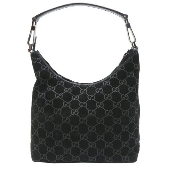 Gucci Women's Shoulder Bag 0000602 Canvas Black - Picture 1 of 10